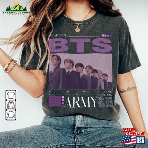 Bts Kpop Shirt Army Fandom Hoodie Idol Tee T-Shirt Unisex