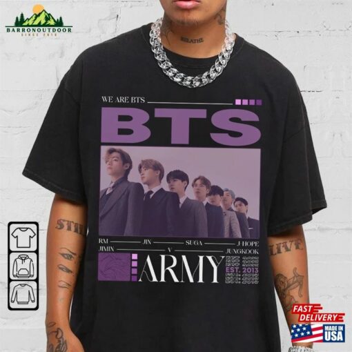 Bts Kpop Shirt Army Fandom Hoodie Idol Tee T-Shirt Unisex