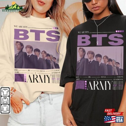 Bts Kpop Shirt Army Fandom Hoodie Idol Tee T-Shirt Unisex