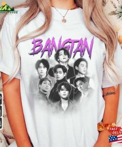 Bts Kpop Shirt Jin Suga J Hope Rm Jimin V Jungkook Merch Bangtan Army Tee Unisex Hoodie