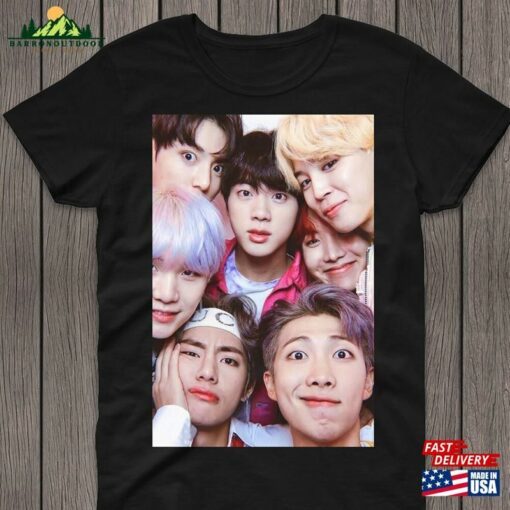 Bts Kpop Shirt Jin Suga J Hope Rm Jimin V Jungkook Tee Bangtan Boys Sweatshirt T-Shirt