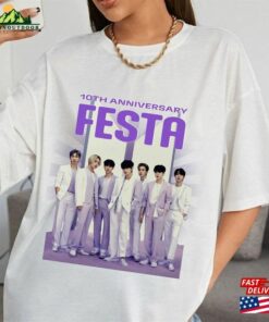 Bts Presents Everywhere Shirt Bt21 Universtar 10Th Anni Unisex T-Shirt Bts Presents Everywhere Shirt Bt21 Universtar 10Th Anni Unisex T-Shirt