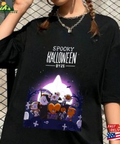 Bts Spooky Halloween Shirt Fanart Cute Bangtan Boys Sweatshirt Classic