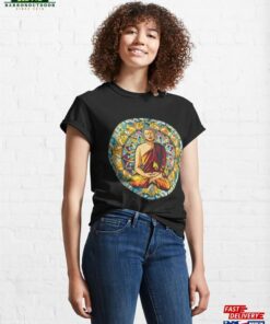 Buddha On Stained Glass Classic T-Shirt Hoodie