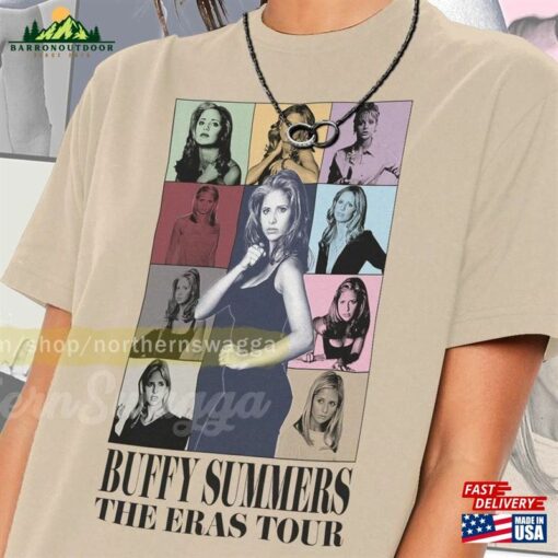 Buffy Summers Tour Shirt Cool Fan Art T 90S Poster 425 Tee Unisex Hoodie