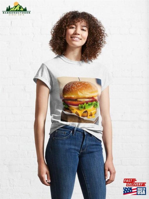 Burger Illustration Classic T-Shirt Unisex Sweatshirt