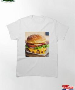 Burger Illustration Classic T-Shirt Unisex Sweatshirt