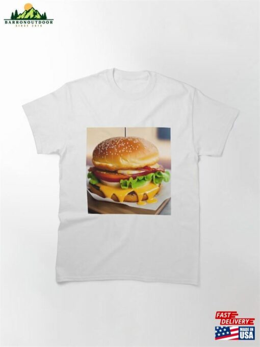 Burger Illustration Classic T-Shirt Unisex Sweatshirt