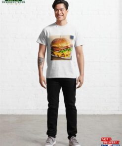 Burger Illustration Classic T-Shirt Unisex Sweatshirt 2 Burger Illustration Classic T Shirt Unisex Sweatshirt 3