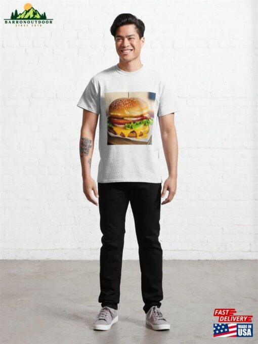 Burger Illustration Classic T-Shirt Unisex Sweatshirt