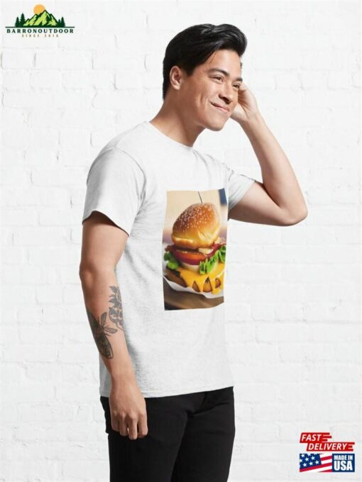 Burger Illustration Classic T-Shirt Unisex Sweatshirt