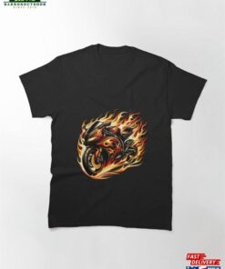 Burning Motorcycle Classic T Shirt Sweatshirt 1