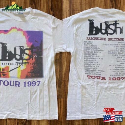 Bush Razorblade Suitcase Tour 1997 T-Shirt 90S Shirt Music Concert Hoodie