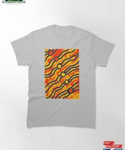 Bush T-Shirtaboriginal Art Fire Classic T-Shirt Unisex