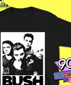 Bush Uk Band T-Shirt Unisex English 90S Rock Rare Original Poster London 00S Gavin Rossdale Chris Traynor Corey Britz Nik Hughes Tee 2 Bush Uk Band T Shirt Unisex English 90S Rock Rare Original Poster London 00S Gavin Rossdale Chris Traynor Corey Britz Nik Hughes Tee 3