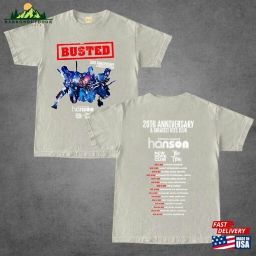 Busted 2023 Tour T-Shirt Greatest Hits Band Shirts Unisex Adults Kids