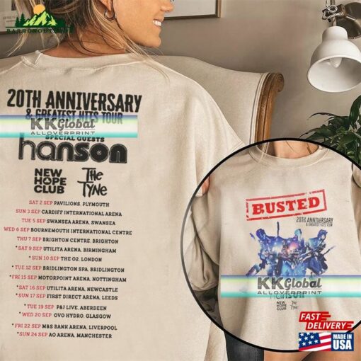 Busted 2023 Tour T-Shirt Greatest Hits Band Shirts Unisex Adults Kids Hoodie Sweatshirt