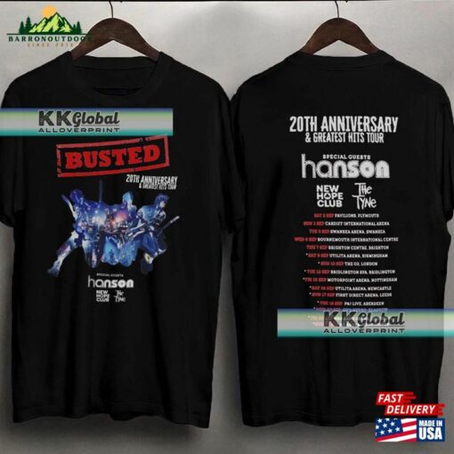 Busted 2023 Tour T-Shirt Greatest Hits Band Shirts Unisex Adults Kids Hoodie Sweatshirt