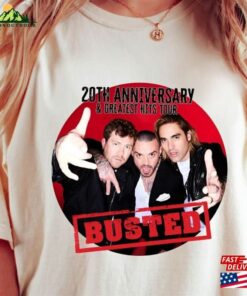 Busted 2023 Tour T-Shirt Music Band Shirt 20Th Anniversary And Greatest Hits Shirts Hoodie