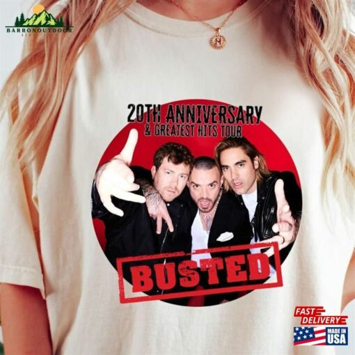 Busted 2023 Tour T-Shirt Music Band Shirt 20Th Anniversary And Greatest Hits Shirts Hoodie