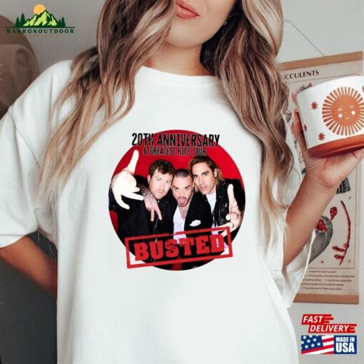 Busted 2023 Tour T-Shirt Music Band Shirt 20Th Anniversary And Greatest Hits Shirts Hoodie