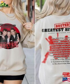 Busted 2023 Tour T Shirt Music Band Shirt Greatest Hits Shirts Sweatshirt Hoodie 1