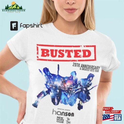 Busted 2023 Tour T-Shirt Music Band Shirt Greatest Hits Shirts Unisex Adults Classic