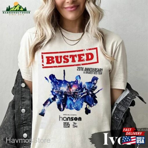 Busted 2023 Tour T-Shirt Music Band Shirt Greatest Hits Shirts Unisex Adults Sweatshirt