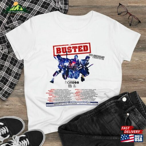 Busted 2023 Tour T-Shirt Sweatshirt Hoodie Music Band Greatest Hits Shirts Unisex Adults Kids