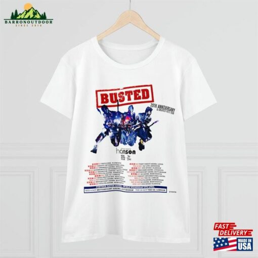 Busted 2023 Tour T-Shirt Sweatshirt Hoodie Music Band Greatest Hits Shirts Unisex Adults Kids