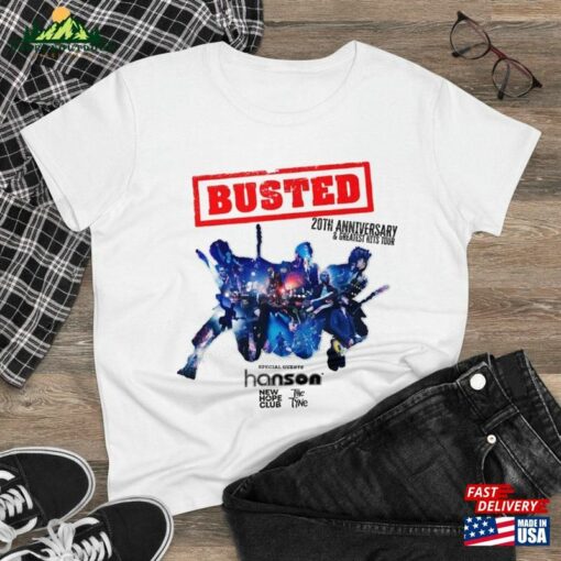 Busted 2023 Tour T-Shirt Sweatshirt Hoodie Music Band Shirt Greatest Hits Shirts Unisex Adults Kids