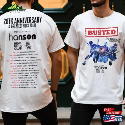 Busted Band 2023 Tour Shirt 20Th Anniversary And Greatest Hits Merch Sweatshirt Classic Unisex