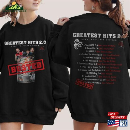 Busted Band Greatest Hits 2 0 Shirt Music Shirts Sweatshirt Classic