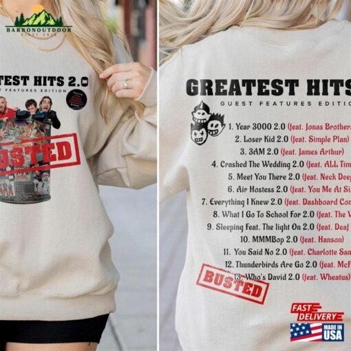 Busted Band Greatest Hits 2 0 Shirt Music Shirts Sweatshirt Classic