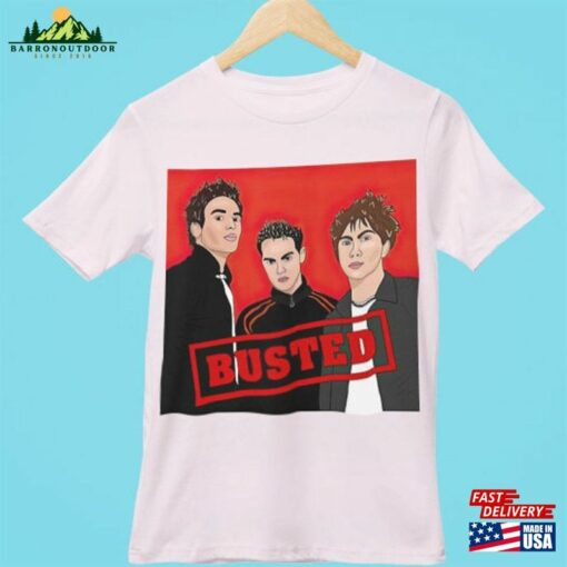 Busted Classic T-Shirt 2023 Red Theme Perfect For Music Fans Unisex