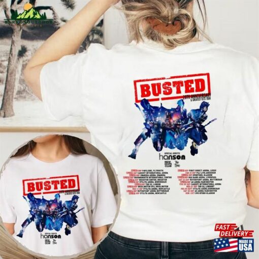 Busted Uk Tour 2023 T-Shirt Concert Sweatshirt Band Shirt Unisex