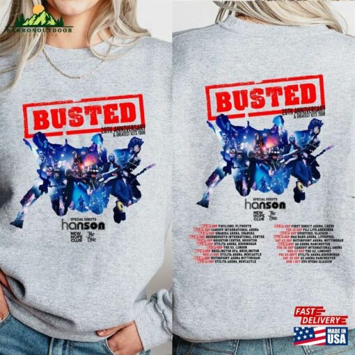 Busted Uk Tour 2023 T-Shirt Concert Sweatshirt Band Shirt Unisex