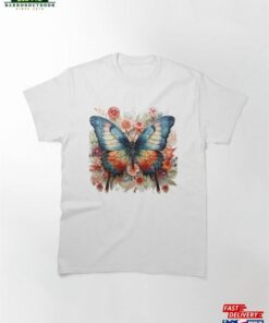 Butterfly Amp Flower Classic T-Shirt Butterfly Amp Flower Classic T-Shirt