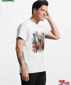 Butterfly Amp Flower Classic T-Shirt 3 Butterfly Amp Flower Classic T Shirt 4
