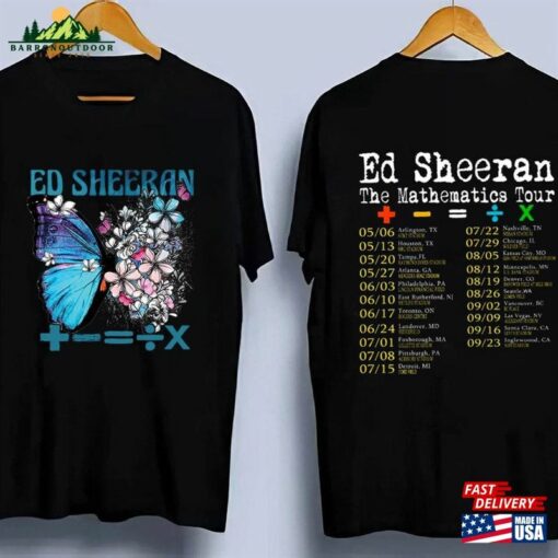 Butterfly Equals Tour 2 Side T-Shirt The Mathematics Shirt Country Music Concert Sweatshirt