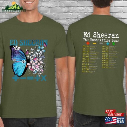 Butterfly Equals Tour 2 Side T-Shirt The Mathematics Shirt Country Music Concert Sweatshirt