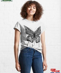 Butterfly Mandala Classic T Shirt 3