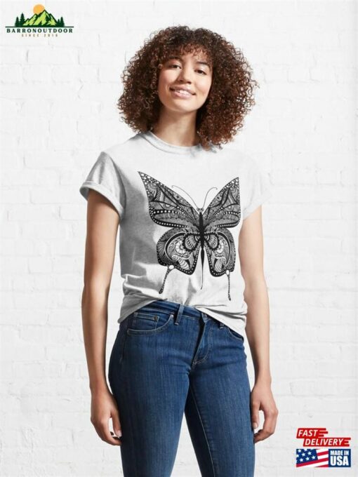 Butterfly Mandala Classic T-Shirt