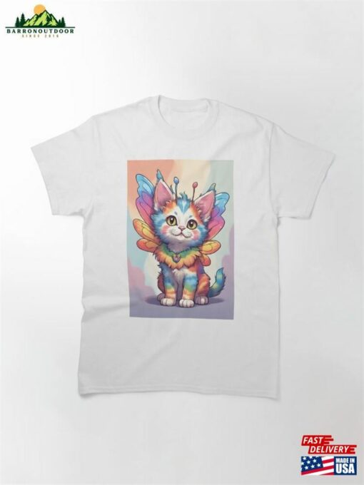 Butterfly Pride Kitten Classic T-Shirt Unisex