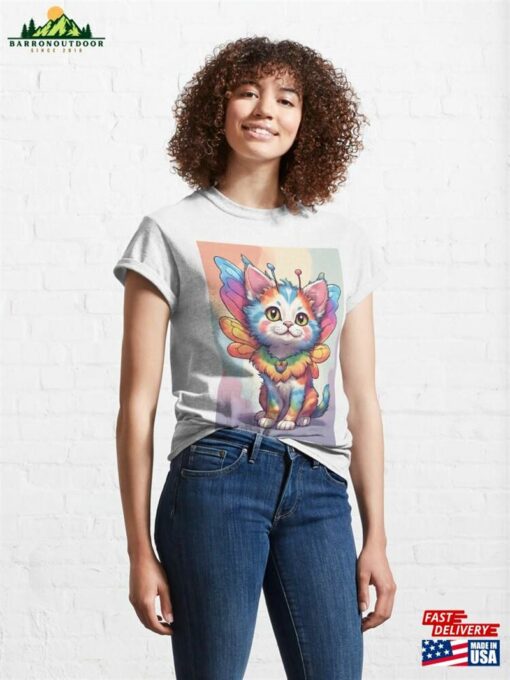 Butterfly Pride Kitten Classic T-Shirt Unisex