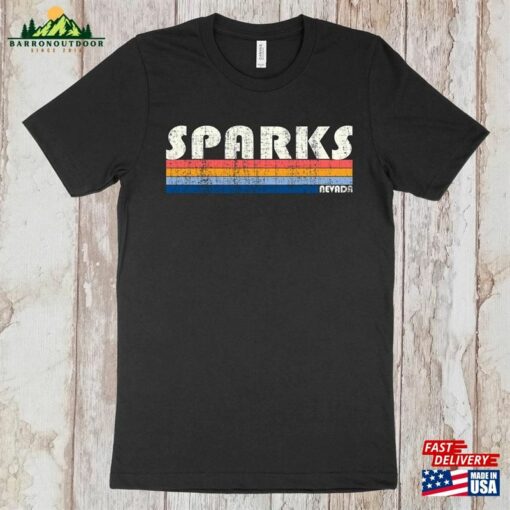 Buy 1 Get Free! Vintage 70S 80S Style Sparks Nevada T-Shirt Nv Shirt Hoodie Classic