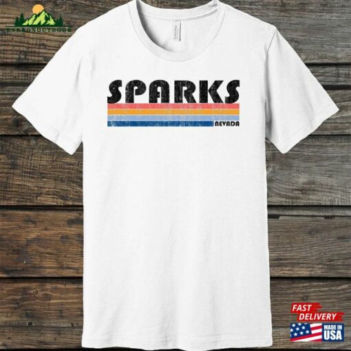 Buy 1 Get Free! Vintage 70S 80S Style Sparks Nevada T-Shirt Nv Shirt Hoodie Classic