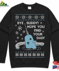 Bye Buddy Christmas Jumper Elf Narwhal Cute Funny Xmas Sweater Hoodie Sweatshirt 3