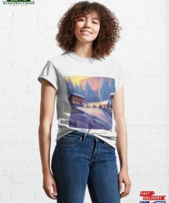 Cabins On Snowy Mountain Classic T Shirt Sweatshirt 1