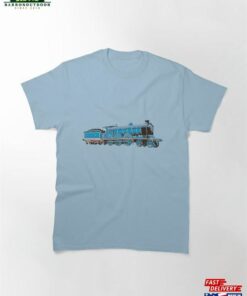 Caledonian Railways The Cardean Light Blue Background Classic T-Shirt Hoodie Caledonian Railways The Cardean Light Blue Background Classic T-Shirt Hoodie